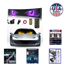 LED Sign 23.4x4.7 inch Programmable APP Remote Control Car Windshield USB