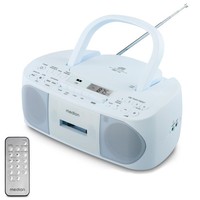 Medion Life E65010 Boombox UKW Stereo Radio CD Kassette MP3 USB AMS 2X 30W Blau