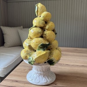 Italian Ceramic Lemon Centerpiece | eBay