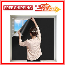 100 Blackout Curtains for Bedroom 118" x 57" Portable Window Blinds Cover Adhes