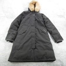 Canada Goose Parka Boys XL Black Coyote Fur Hood Down Jacket 4593Y Canada Kids