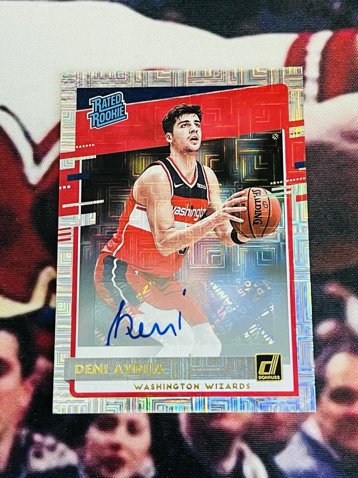 2020-21 Panini Donruss Deni Avdija Choice Auto Rated Rookie RC #205