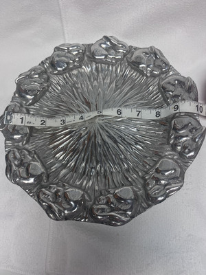 Pewter 10   Rabbit Platter Round 11 Rabbits Easter