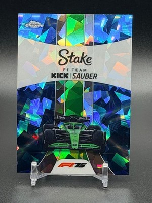 2025 Topps Chrome Sapphire F1 Team Logo Stake Kick Sauber #183