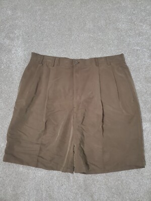 Arnold Palmer Mens Golf Shorts Size 38W Pleated Brown