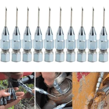 10x Grease Gun Needle Tip of The Mouth Removable Needle Nose Head Nozzle USA