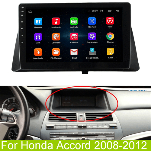 10.1" Android 9.1 Radio Stereo GPS Nav Car MP5 Player For 2008-2012 Honda Accord - Picture 11 of 11