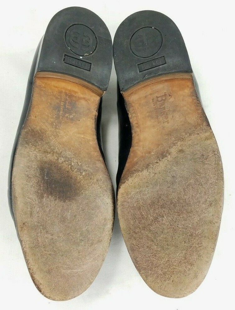 Barker Shoes Black Slip On Loafer Leather Moc Toe Horsebit Mens Sz 8.5 England Barker Shoes Men Sz 8.5 Slip On Loafer Leather Northampton  main image 3