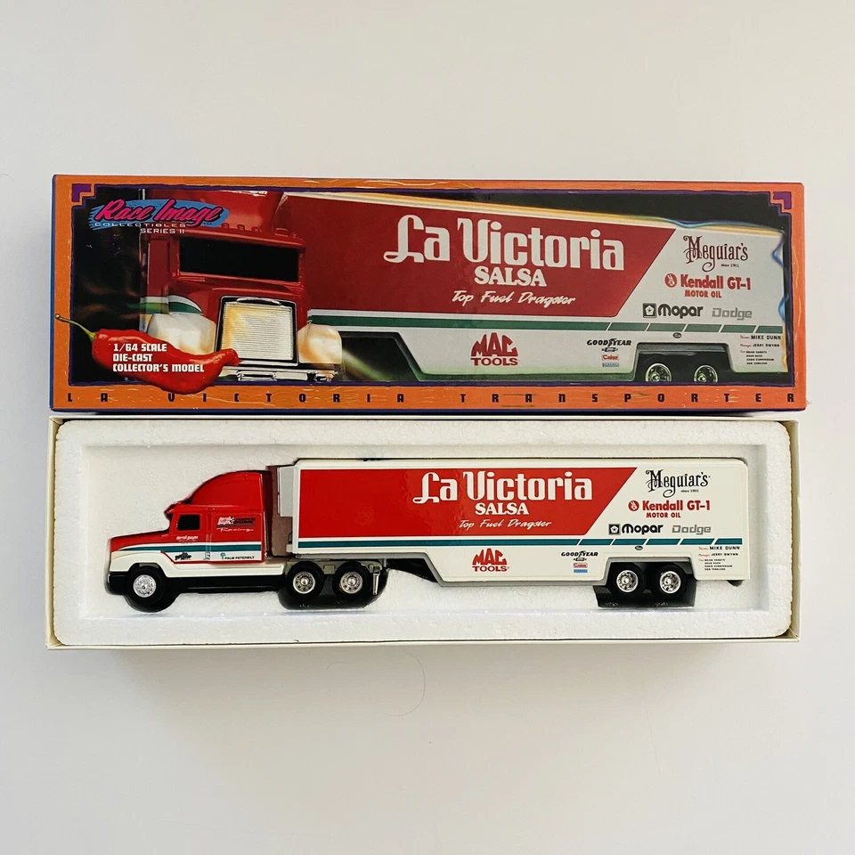 ERTL La Salsa Victoria Racing  1:64 Scale Die Cast Freightliner  Tractor Trailer - Image 2 of 4