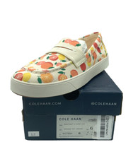 Cole Haan Women's Nantucket 2.0 Penny Loafer Ivory Orange Slice Print Size 6.5