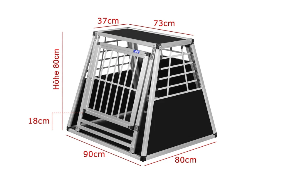 N33 Hundetransportb​ox Aluminium Transportbox Hundebox Alubox Autobox - Bild 2 von 4
