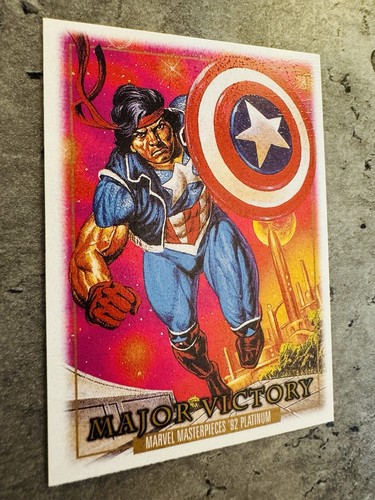 2024 Skybox Marvel Masterpieces '92 Platinum Major Victory #48 Canvas - Picture 2 of 6