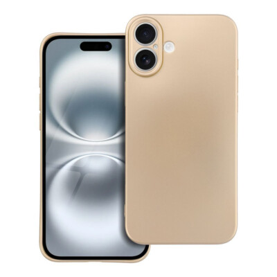 FÜR APPLE IPHONE 16 - METALLIC Case Cover Tasche Etui Schutz Hülle Handy GOLD