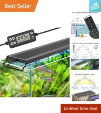 Upgraded LED Aquarium Light - Full Spectrum - Programmable Modes - Waterproof