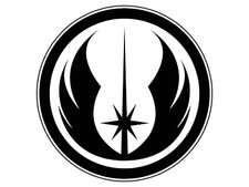 Jedi Logo 1 Sticker Waterproof Vinyl Decal Die-Cut Laptop Car