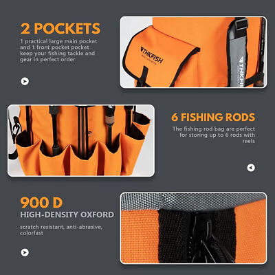 600D 6 Rods Fishing Rod Carrier Fishing Pole Bag Reel Organizer Case Storage | eBay 600D 6 Rods Fishing Rod Carrier Fishing Pole Bag Reel Organizer Case Storage | eBay