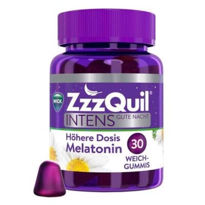 WICK ZzzQuil INTENS Gute Nacht Weichgummis 30 Stück höhere Dosis PZN 18491866
