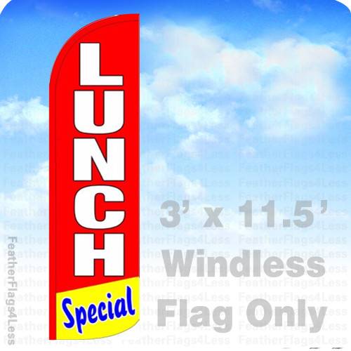 Now Renting Windless Swooper Flag Kit Feather Banner Sign