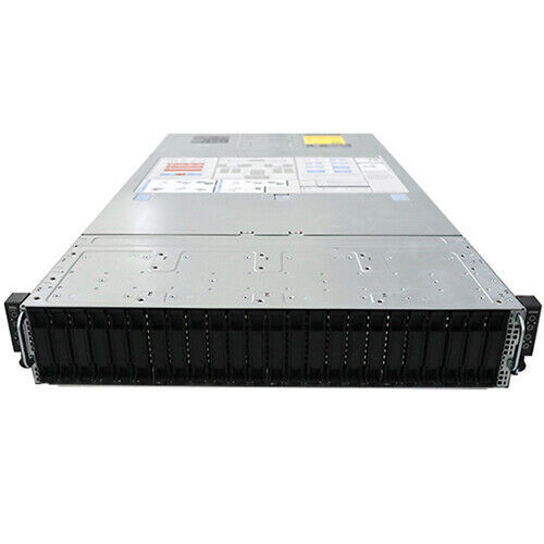Dell C6400 24x2.5(8xNVME) Server/4X C6420 Node/8X Gold 6138 20C/512G RAM/4x 1T