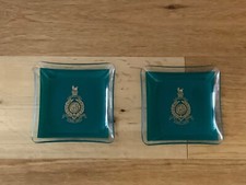 Pair of Vintage Royal Marine "Gibraltar" Glass Ashtrays