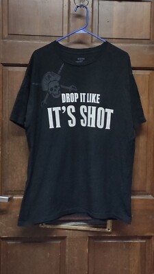 Captain Morgan Cannon Blast ''Drop It Like Its Shot'' Black T-Shirt Size L