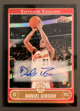 DANIEL GIBSON 2006-07 TOPPS CHROME ROOKIE AUTO REFRACTOR BLACK