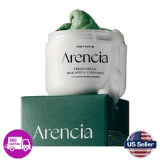 Arencia Korean Rice Mochi Face Cleanser - Face Mask, Foaming Cleanser, Gentle Sc