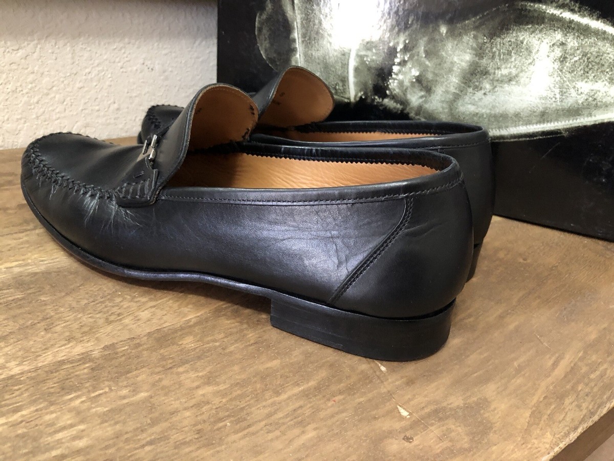 Magnanni Mens Black Leather Dress Shoes EUR Size 41 / US Size 8 Naxos Men main image 3