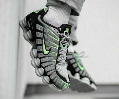 nike shox tl wolf grey lime blast