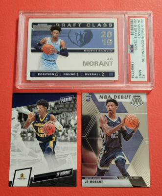 ja morant graded card Ja Morant rookie card prizm Graded Beckett 9.5