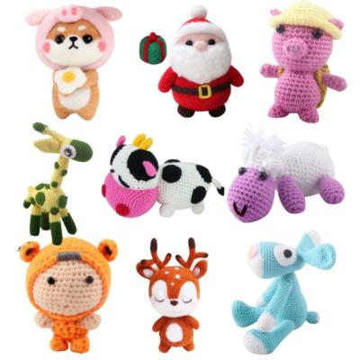 Cartoon Tiere Häkeln Puppe Kit für Kinder lernen Stricken/Filzen Zum Selbermachen Spielzeug