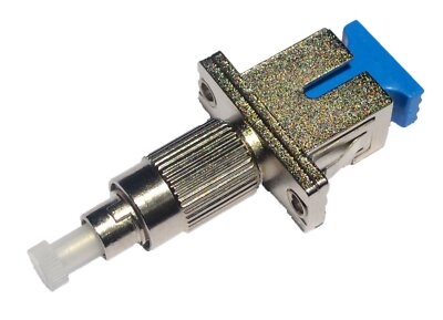FC-Male-SC-Female Hybrid Fiber Adapter Singlemode 9/125 Simplex Metal