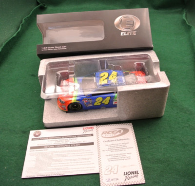 Jeff Gordon #24 Axalta Rainbow 2015 SS Elite 259/724 COA & Ticket