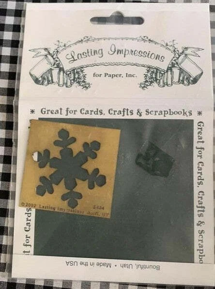 Tropical Tree Snowflake Brass Stencil Embossing Plate Set - Image 2 of 4