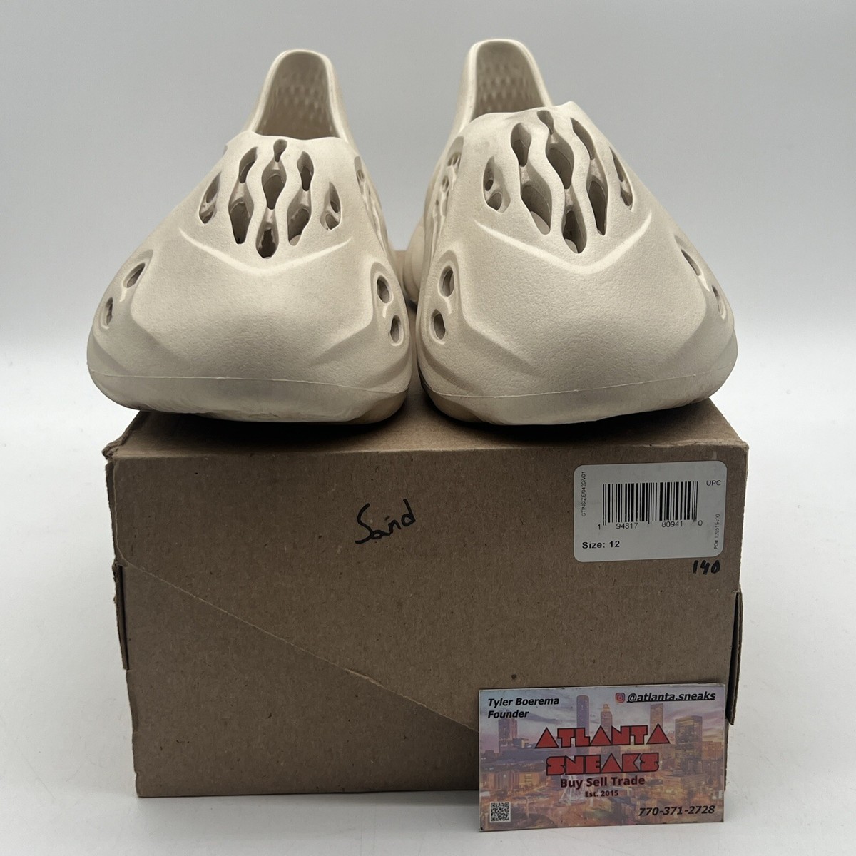 靴 ADIDAS YEEZY FOAM RUNNER SAND FY4567 adidas Yeezy Foam RNNR Sand Men's - FY4567 - US