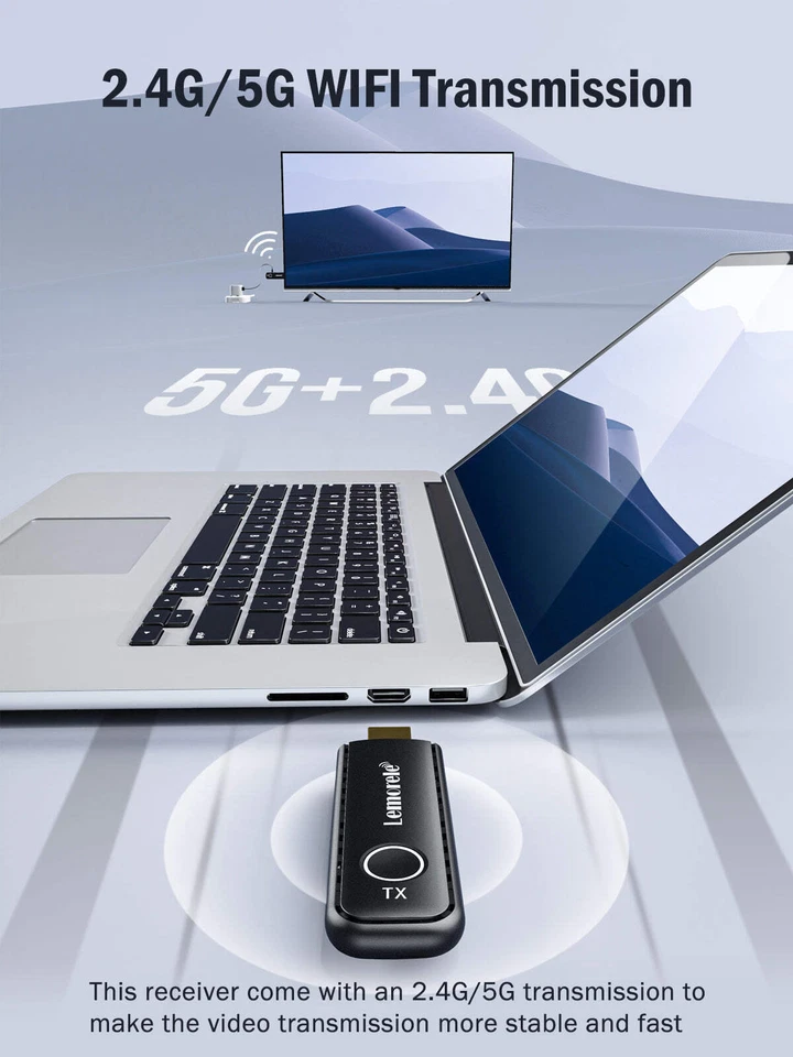 HDMI Wireless Transmitter Receiver HDMI drahtlos Übertragung G57 50M - Bild 4 von 4