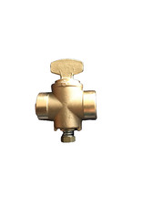 15mm Endfeed Gas Cock Valve - Gas Isolation Valve Stopcock Solder Type