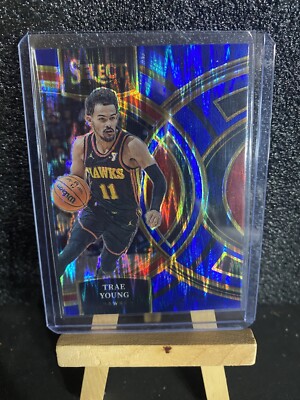 Trae Young 2023-24 Panini Select Premier Blue Flash /99