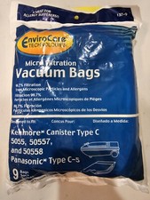10 BAGS Sears Kenmore 5055 50557 50558 Vacuum Bags Type C  Q Micro Filtration