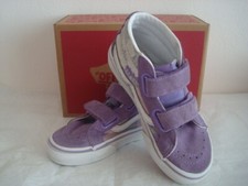 Vans Girls SK8-Mid Reissue V Light Purple Skateboard Shoes Canvas Suede with Box