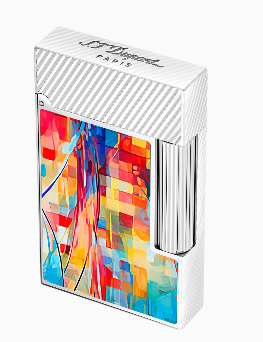 S.T. Dupont Line 2 Perfect Ping Lighter, Multi-Colored Graff'ty