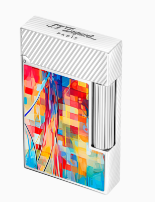 S.T. Dupont Line 2 Perfect Ping Lighter, Multi-Colored Graff'ty