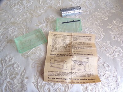 VTG Sunbeam Razor Head in Plastic Green Case
