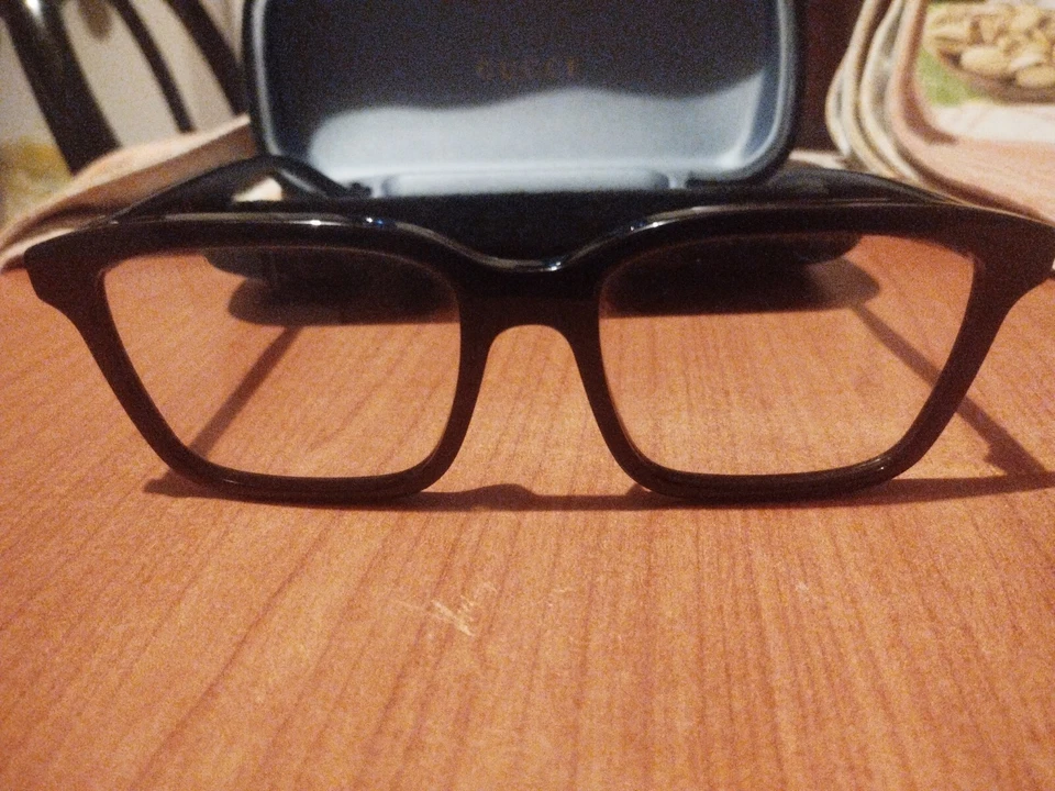 GUCCI GG3719 occhiali da vista acetato nero black eyeglasses Italy - Immagine 4 di 4