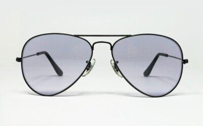 N.O.S. VINTAGE SONNENBRILLE OCCHIALI RAY BAN GROSS SCHWARZ FLIEDER AVIATOR B&L