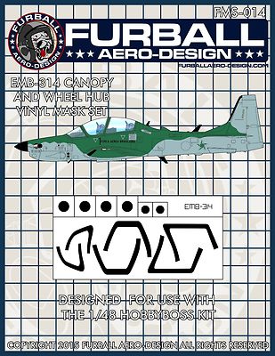 1/48 Furball EMB-314  Vinyl Mask Set for the Hobby Boss Kit