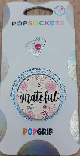 (1) NEW PopSockets Swappable PopGrip - GRATEFUL - Universal Phone Grip & Stand