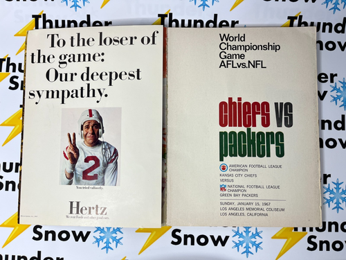 ⚡️❄️ 1967 World Championship Game AFL vs. NFL 1st Super Bowl Official Program - Picture 3 of 7