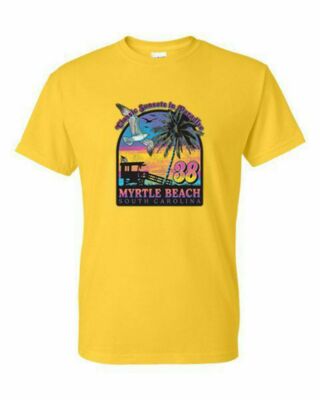 T-Shirt - CLASSIC SUNSET MYRTLE BEACH - FUN RESORT Adult