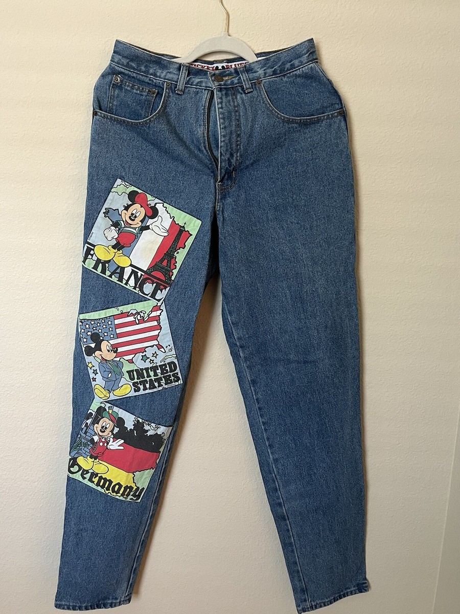 Vintage Disney Mickey Blues Patch Jeans | eBay